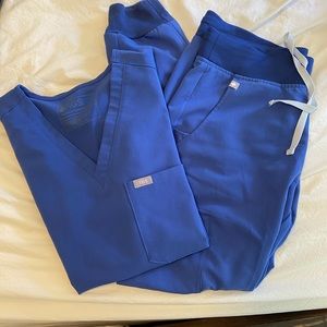 Figs scrubs limited edition denim blue small